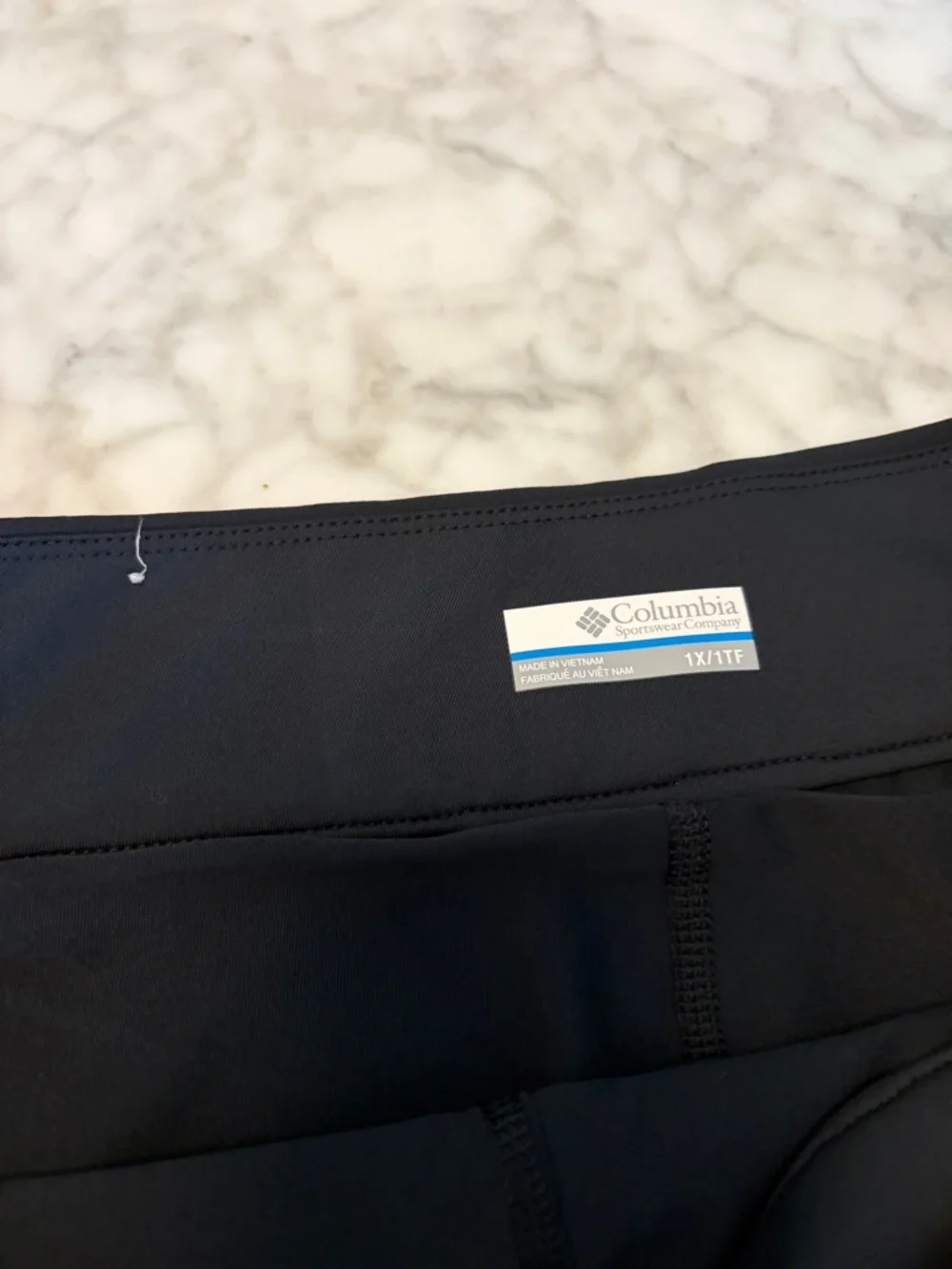 Columbia Women’s Black Active Skort with Side Pockets and drawstrings Size 1X